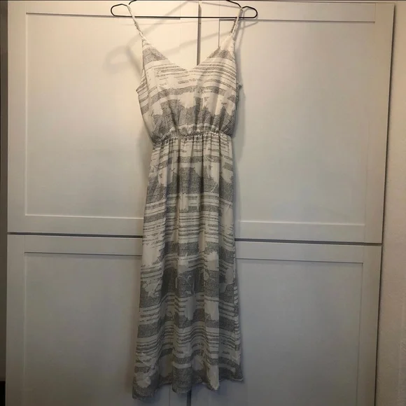 Sienna Sky - Black & White Maxi A-Line Slip Wrap Dress - XS - Picture 1 of 5